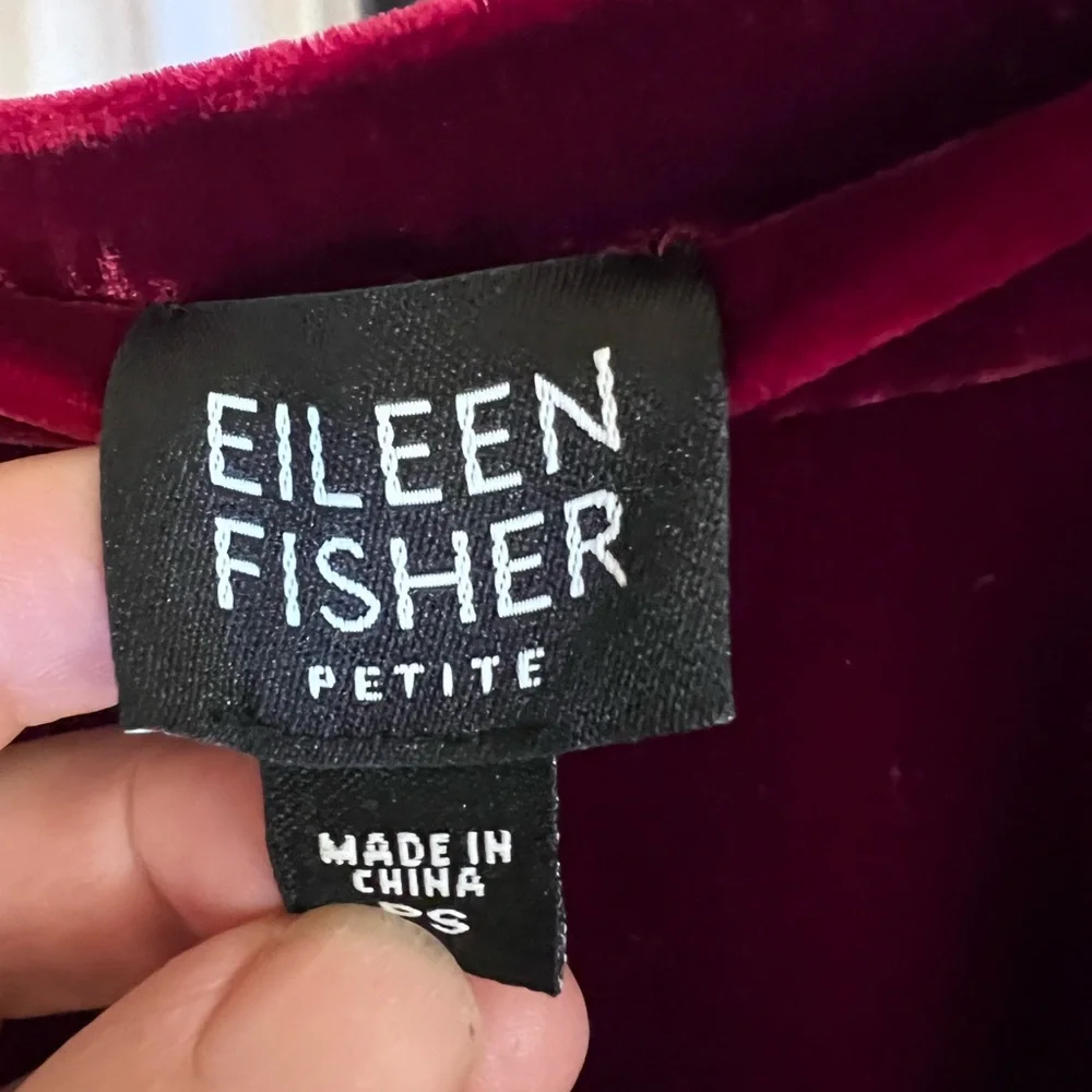 Eileen Fisher Velvet Elegant Claret Red Women's Maxi Skirt